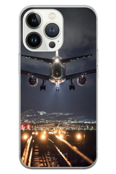 Atlas Husa personalizata tip carcasa Apple iPhone 13 Pro Max, Airplane Landin...