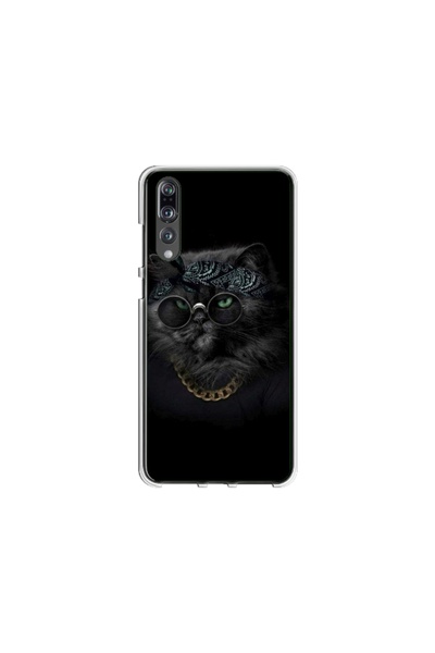 Atlas Εξατομικευμένη θήκη τύπου Huawei P20, Black Cat 4, , S1D1M0097