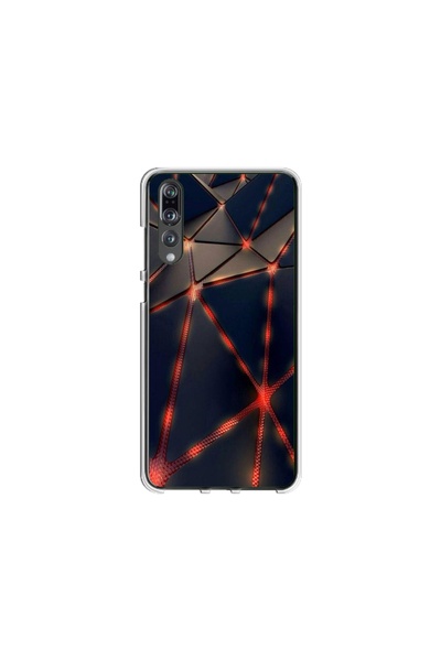 Atlas Персонализиран калъф тип Huawei P20 Pro, Лава триъгълници, , S1D1M0367