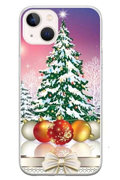 Atlas Εξατομικευμένη θήκη τύπου Apple iPhone 13 Mini, Χριστουγεννιάτικο δέντρ...