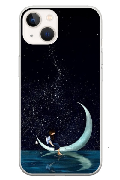 Atlas Husa personalizata tip carcasa Apple iPhone 14 Plus, Moon Fishing, , S1...
