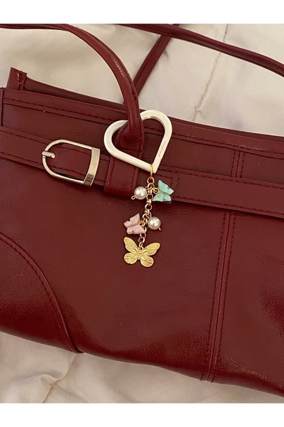 bettymettys Γυαλιστερό κλιπ καρδιάς με πολύχρωμες πεταλούδες Fairycore Coquet...