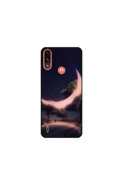 Atlas Husa personalizata tip carcasa Motorola Moto E7 Power, Moon in the Tree...
