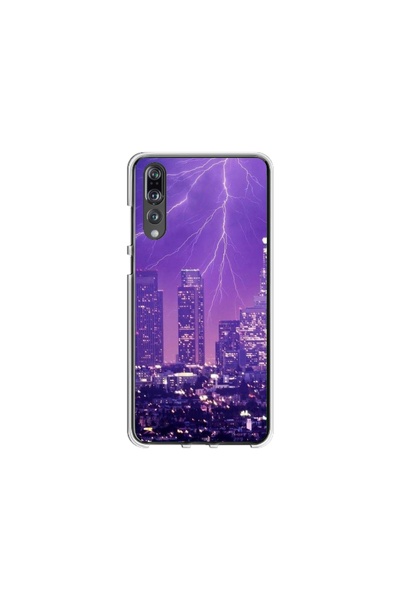 Atlas Husa personalizata tip carcasa Huawei P20 Lite, Purple Lightning, , S1D...