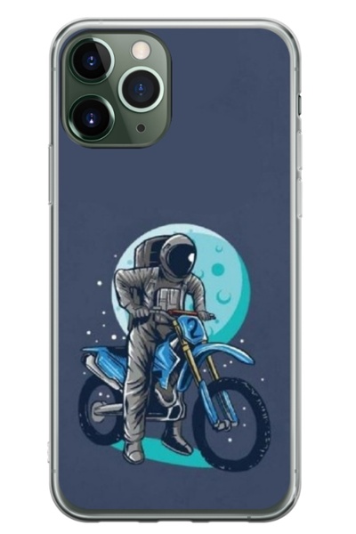 Atlas Husa personalizata tip carcasa Apple iPhone 12 Pro, Biker Astronaout, ,...
