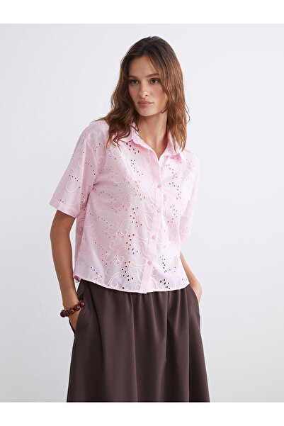 LC Waikiki New Season Openwork Brode Women's Shirt