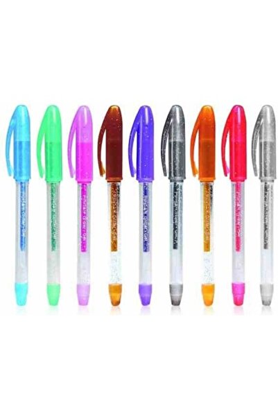 Pensan Glitter Gel Pen 1mm Black 2 Pieces