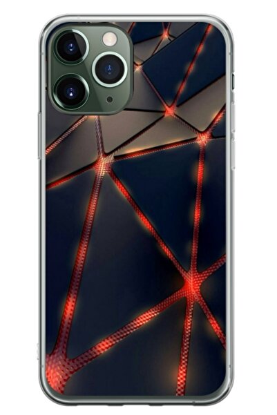 Atlas Husa personalizata tip carcasa Apple iPhone 11 Pro, Lava Triangles, , S...