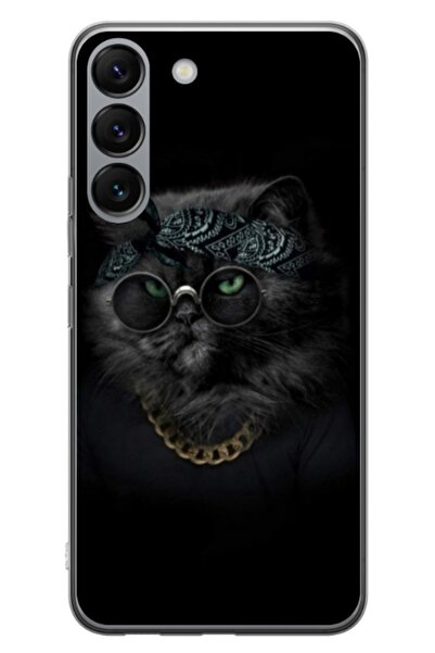 Atlas Εξατομικευμένη θήκη τύπου Samsung Galaxy S23, Black Cat 4, , S1D1M0097