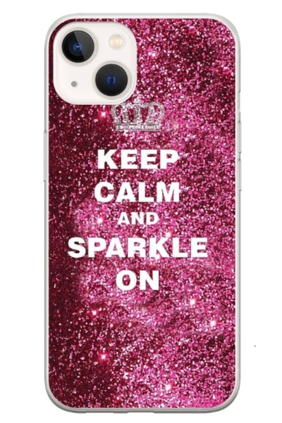 Atlas Personalized Apple iPhone 15 case, Keep Calm and Sparkle On, , S1D1M0252