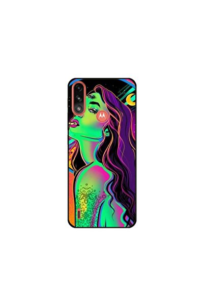 Atlas Προσαρμοσμένος τύπος θήκης Motorola Moto E7 Power, Colorful Girl, , S1D...