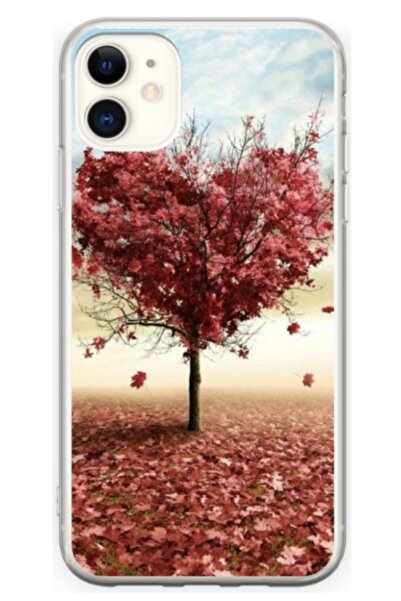 Atlas Персонализиран калъф тип Apple iPhone 12 Mini, Сърцевидно дърво, , S1D1...