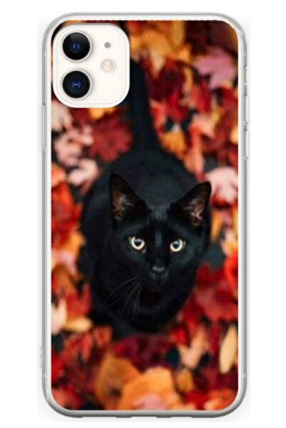 Atlas Husa personalizata tip carcasa Apple iPhone 12 Mini, Black Cat 3, , S1D...