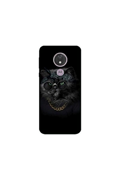 Atlas Husa personalizata tip carcasa Motorola Moto G7 Power, Black Cat 4, , S...