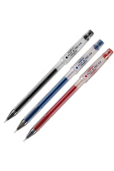 Pilot G-Tec-C4 0.4 mm Roller Kalem Bl-Gc4 3 Renk Set