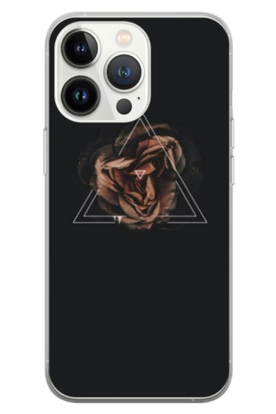 Atlas Husa personalizata tip carcasa Apple iPhone 13 Pro, Triangle Rose, , S1...