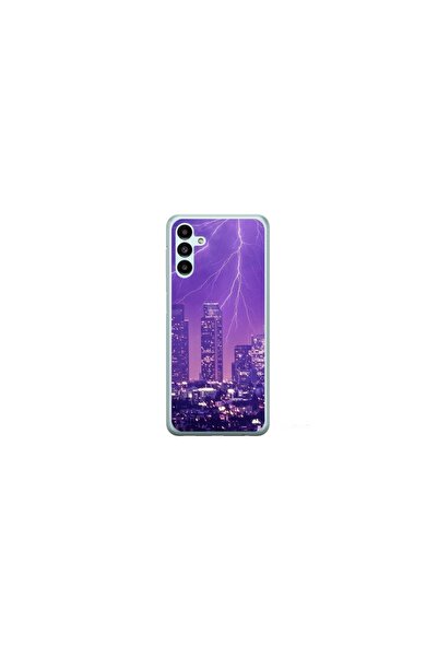 Atlas Husa personalizata tip carcasa Samsung Galaxy A25, Purple Lightning, , ...
