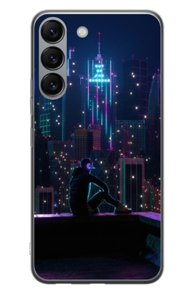 Atlas Εξατομικευμένη θήκη τύπου Samsung Galaxy S23 Plus, Neon City, , S1D1M0260