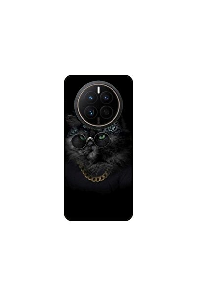 Atlas Husa personalizata tip carcasa Huawei Mate 50 Pro, Black Cat 4, , S1D1M...