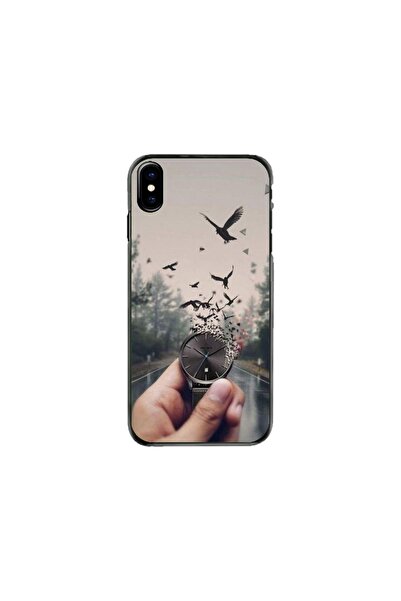 Atlas Husa personalizata tip carcasa Apple iPhone X, Time Flies 2, , S1D1M0365