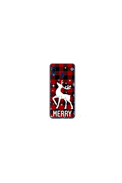 Atlas Husa personalizata tip carcasa Samsung Galaxy A40, Merry Christmas Rein...