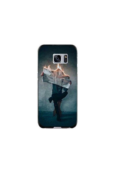 Atlas Husa personalizata tip carcasa Samsung Galaxy S7, Burn the News, , S1D1...