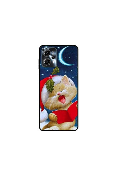 Atlas Εξατομικευμένη θήκη τύπου Motorola Moto G13, Christmas Cat, , S1D1M0048