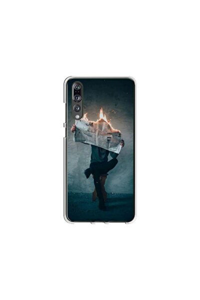 Atlas Προσαρμοσμένος τύπος θήκης Huawei P20 Lite, Burn the News, , S1D1M0345