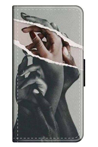 Atlas Personalized Motorola Moto G54 card case, Black and White Hands, , S1D1...