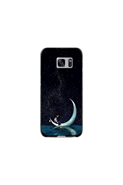Atlas Husa personalizata tip carcasa Samsung Galaxy S7, Moon Fishing, , S1D1M...