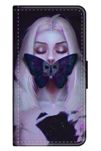Atlas Husa personalizata tip carte Motorola Moto G9 Play, Butterfly Mouth 1, ...