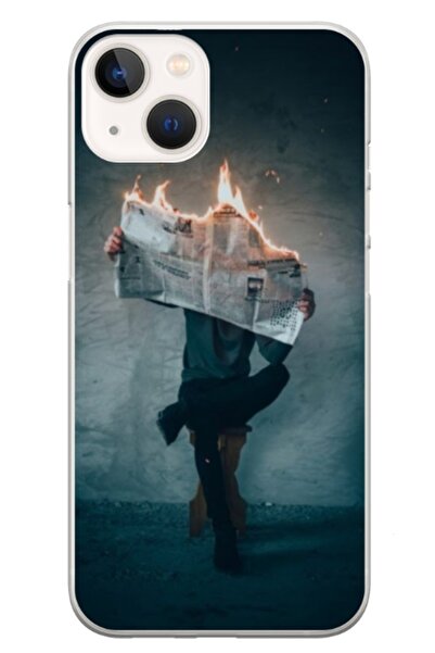 Atlas Εξατομικευμένη θήκη τύπου Apple iPhone 13, Burn the News, , S1D1M0345