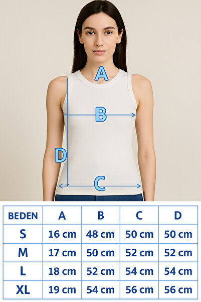 Hayalet Halter Neck Cotton Ribbed Tank Top - Basic & Comfortable Women's Top