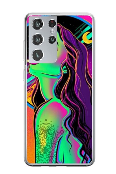 Atlas Εξατομικευμένη θήκη τύπου Samsung Galaxy S22 Ultra, Colorful Girl, , S1...