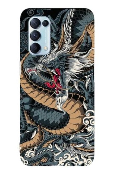 Atlas Θήκη συμβατή με το μοντέλο Oppo Reno 6 Pro 5G Dragon, σιλικόνη, ,