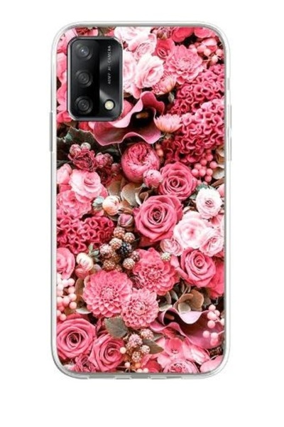 Atlas Husa Silicon Soft , Compatibila Cu Oppo A55 5G, Pink Flowers