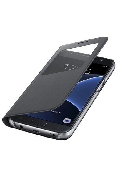 Atlas Husa SAMSUNG Galaxy A3 2016 - S-View Cover (Negru)