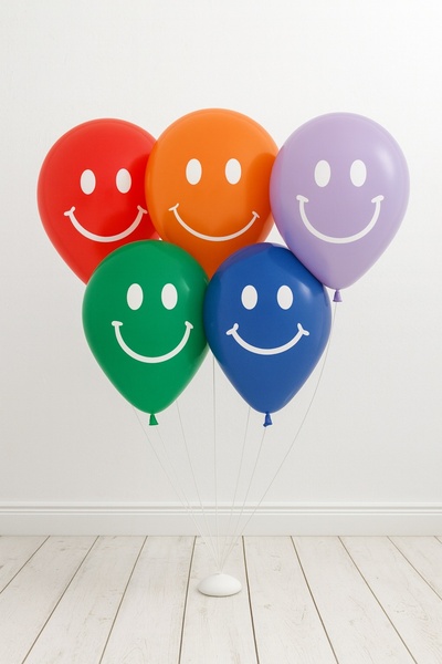 Balonsan بالونات غولين يوز متنوعة، عبوة من 25 قطعة