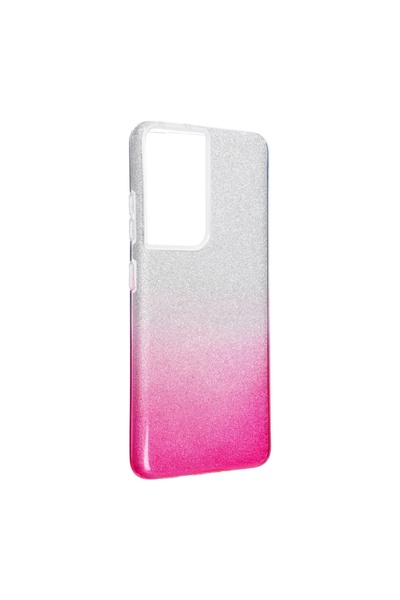 Atlas Θήκη για SAMSUNG Galaxy S21 Ultra - Forcell Shining (Ασημί\Ροζ)