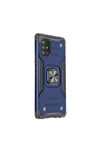 Atlas Husa pentru SAMSUNG Galaxy A71 - Ring Armor (Bleumarin) Wozinsky