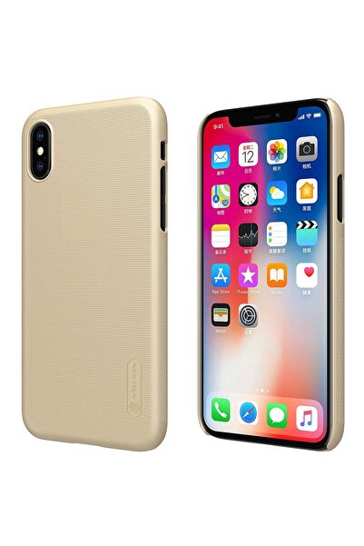 Atlas APPLE iPhone X Θήκη - Nillkin Super Frosted (Χρυσή)