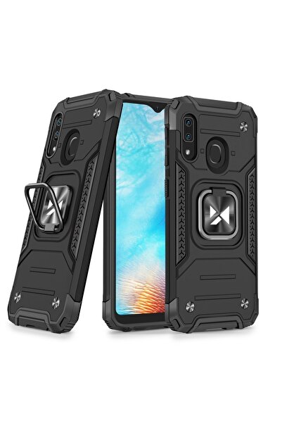 Atlas Husa SAMSUNG Galaxy A20e - Ring Armor (Negru) Wozinsky