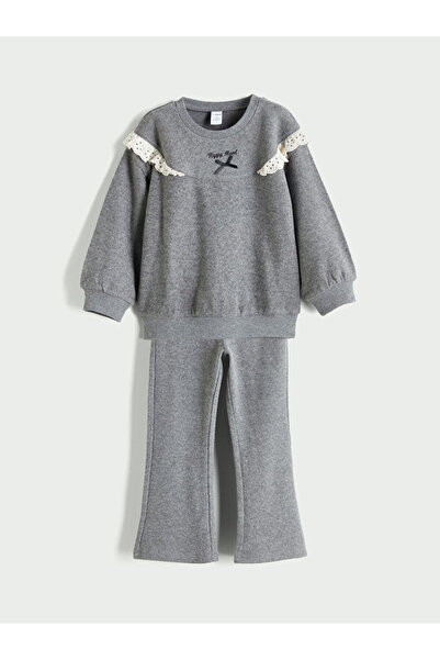 LC Waikiki Timeless Store: Timeless Recommendations | Crew Neck Girls' Sweatshirt and Sweatpants