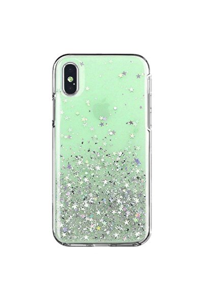 Atlas Husa SAMSUNG Galaxy A20e - Glitter Lichid Star (Verde) Wozinsky