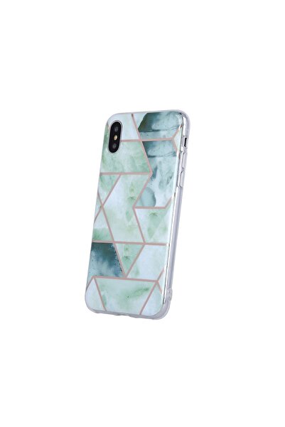Atlas Husa pentru SAMSUNG Galaxy A22 (5G) - Geometric Marble (Verde)