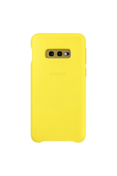 Atlas Γνήσια θήκη SAMSUNG Galaxy S10e - Κάλυμμα από γνήσιο δέρμα (κίτρινο)