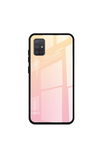 Atlas Husa SAMSUNG Galaxy A71 - Ombre Glass (Roz-Auriu)