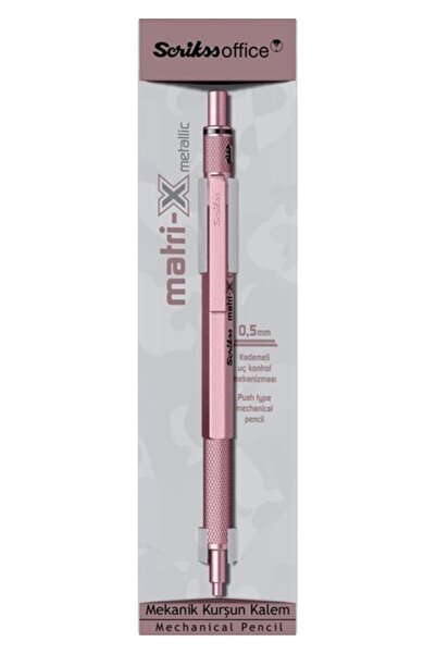 Scrikss Matri-X Versatil 0.5 mm Metalik Açık Pembe Şeffaf Amb.