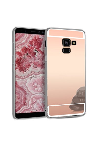 Atlas Θήκη SAMSUNG Galaxy A5 2018 / A8 2018 - Καθρέφτης (Ροζ-Χρυσό)