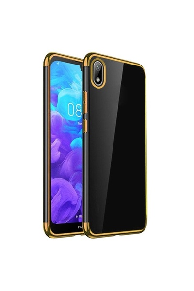 Atlas Huawei Y5 (2019) - Πολυτελής λεπτή γυαλιστερή θήκη TSS, χρυσή